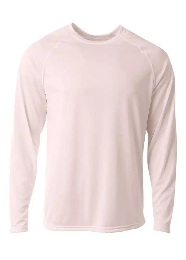 A4 N3396 Surecolor Long Sleeve Cationic Tee White