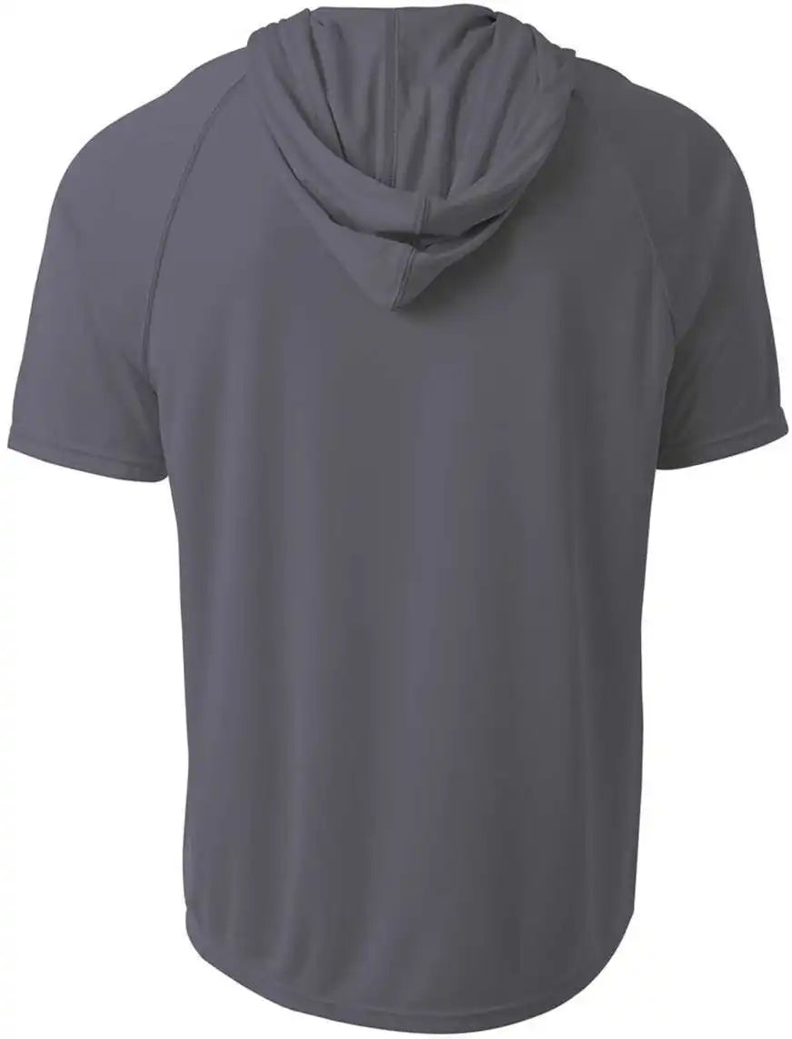 A4 N3408 Short Sleeve Hooded Tee Graphite
