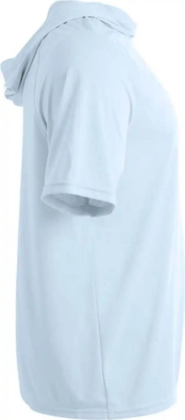 A4 N3408 Short Sleeve Hooded Tee Pastel Blue