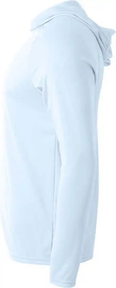 A4 N3409 Long Sleeve Hooded Tee - Pastel Blue