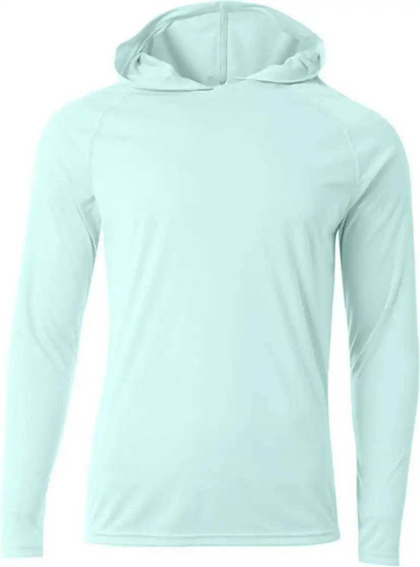 A4 N3409 Long Sleeve Hooded Tee - Pastel Mint