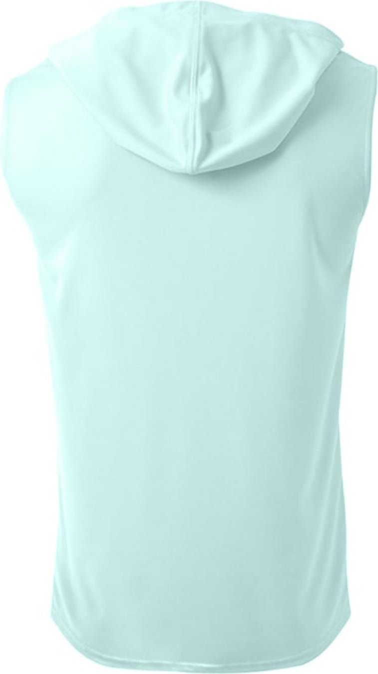 A4 N3410 Men’s Cooling Performance Sleeveless Hooded T-shirt - Pastel Mint