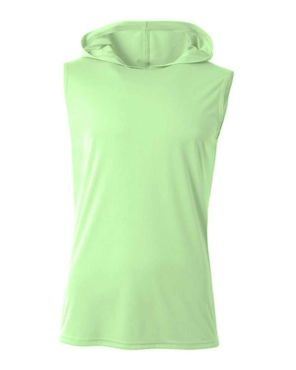 A4 N3410 Sleeveless Hooded Tee - Light Lime - s