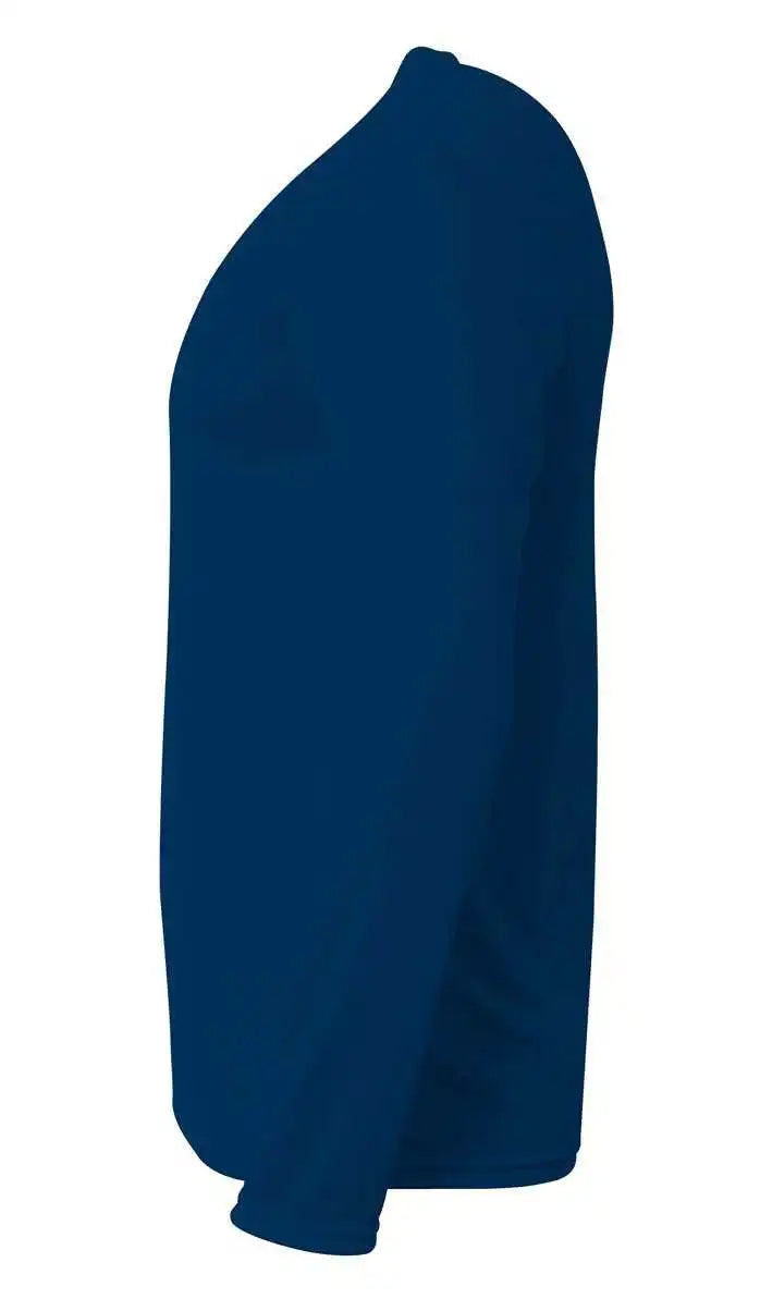 A4 N3425 Adult Sprint Long Sleeve Tee - Navy