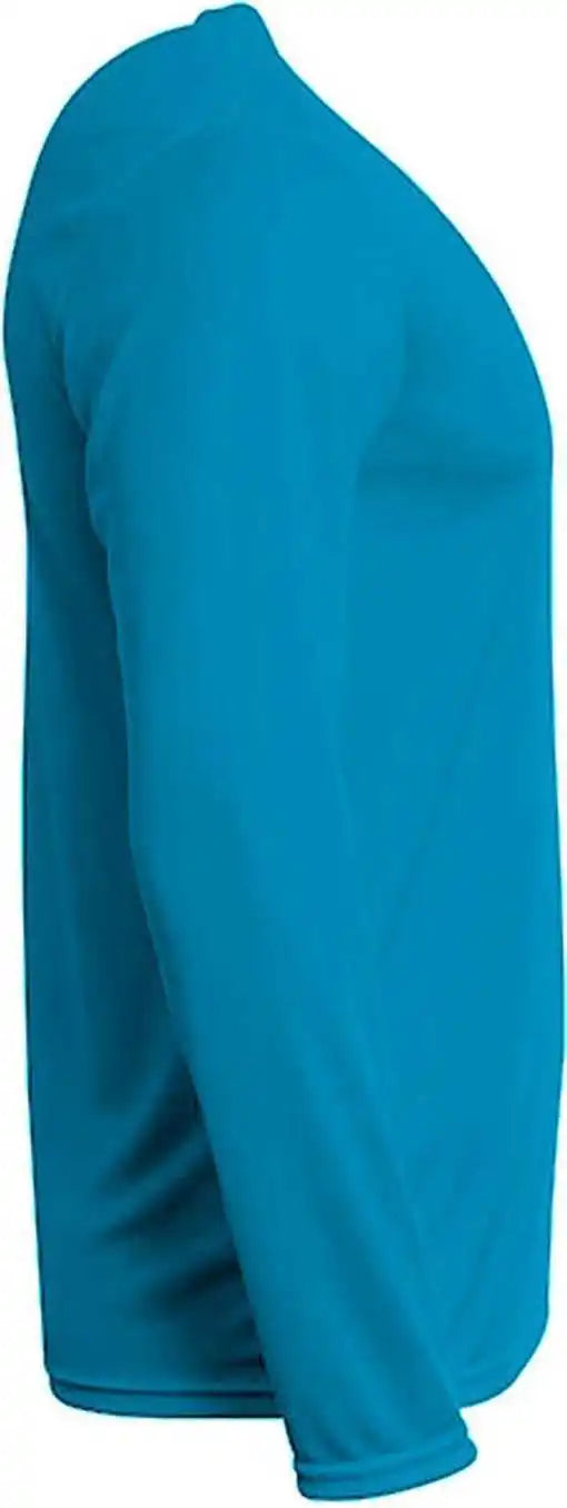 A4 N3425 Men’s Sprint Long Sleeve t Shirt Electric Blue
