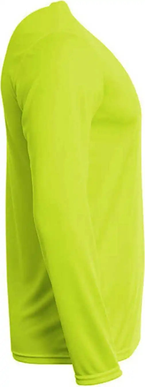 A4 N3425 Men’s Sprint Long Sleeve t Shirt Lime