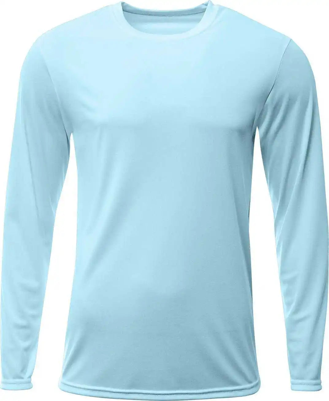 A4 N3425 Men’s Sprint Long Sleeve t Shirt Pastel Blue