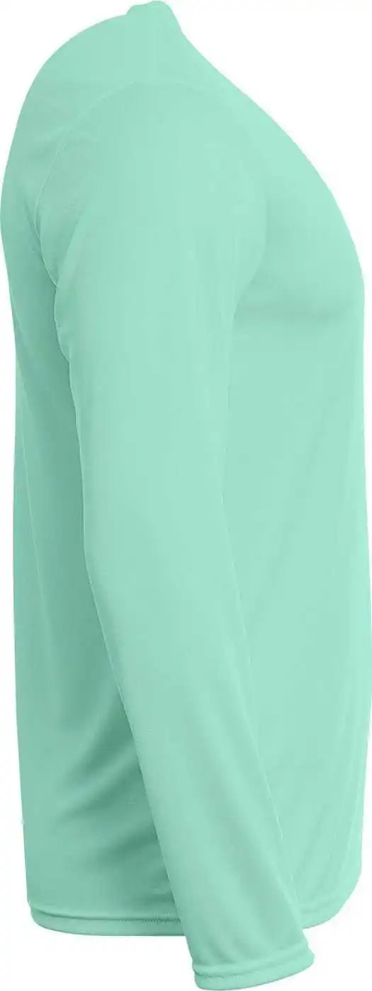 A4 N3425 Men’s Sprint Long Sleeve t Shirt Pastel Mint