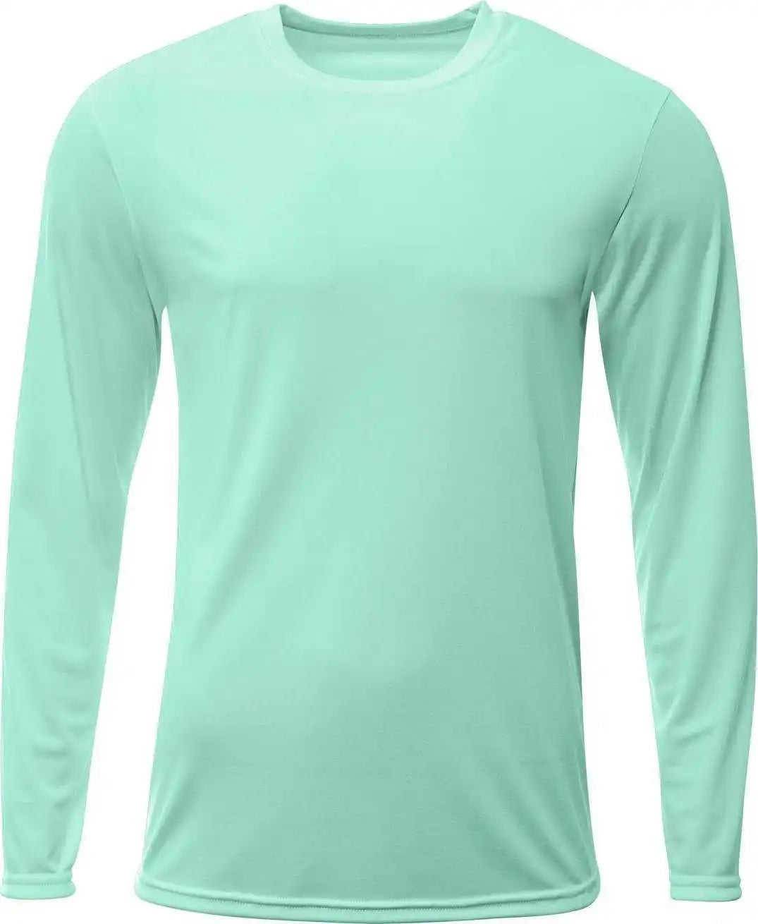 A4 N3425 Men’s Sprint Long Sleeve t Shirt Pastel Mint