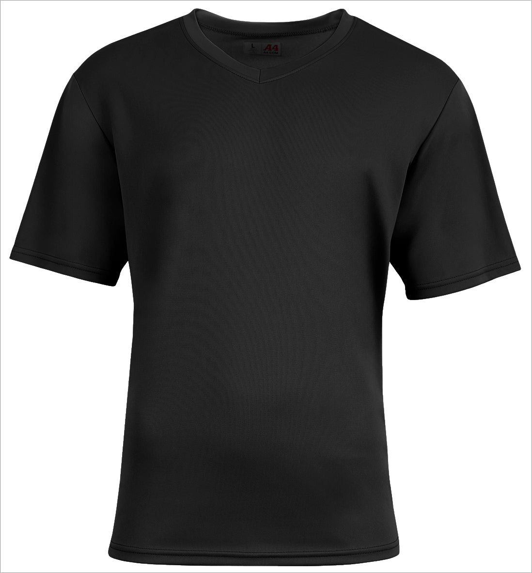 A4 N3511 Unisex Sprint V-neck T-shirt - Black