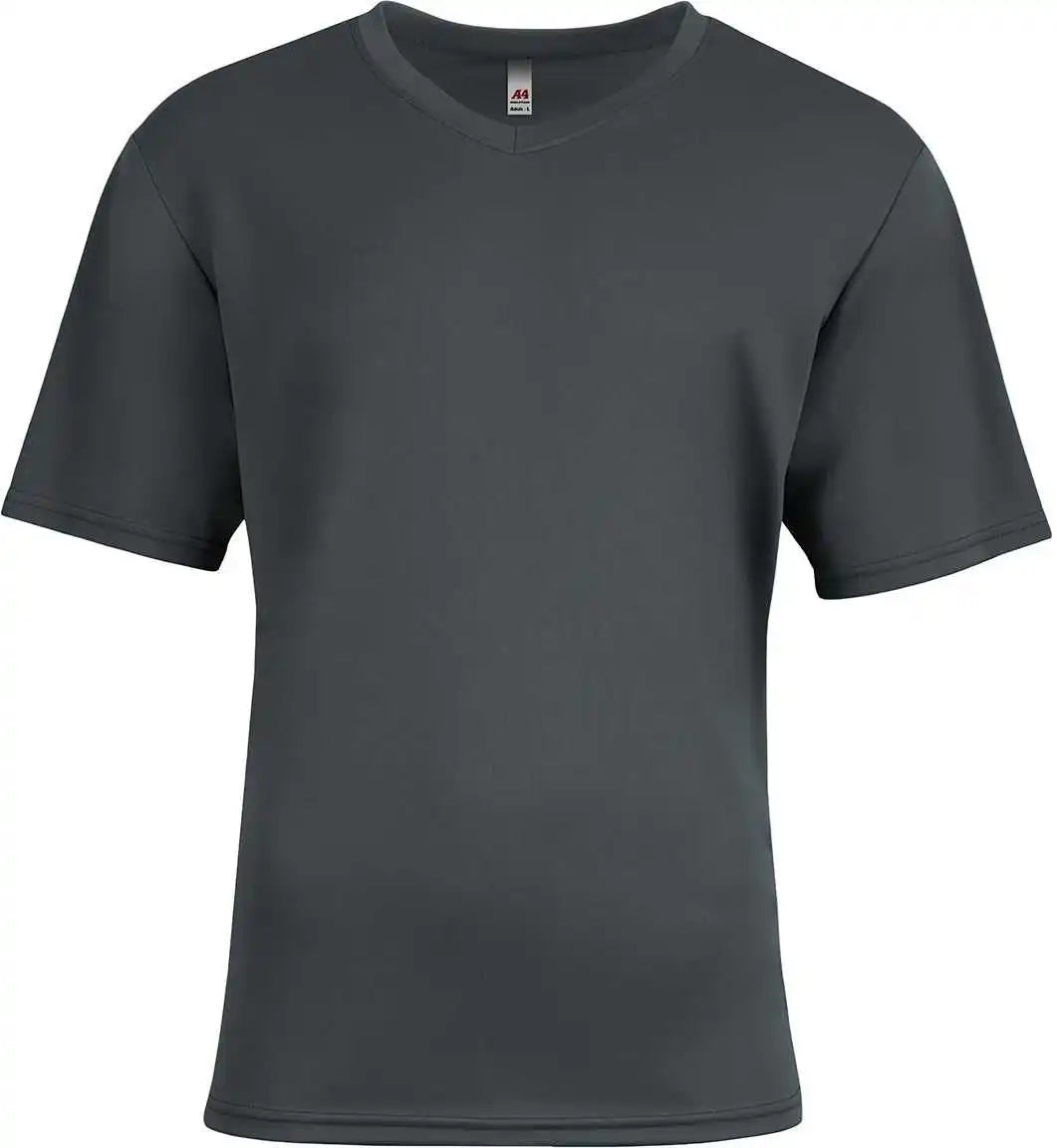 A4 N3511 Unisex Sprint V-neck T-shirt - Graphite
