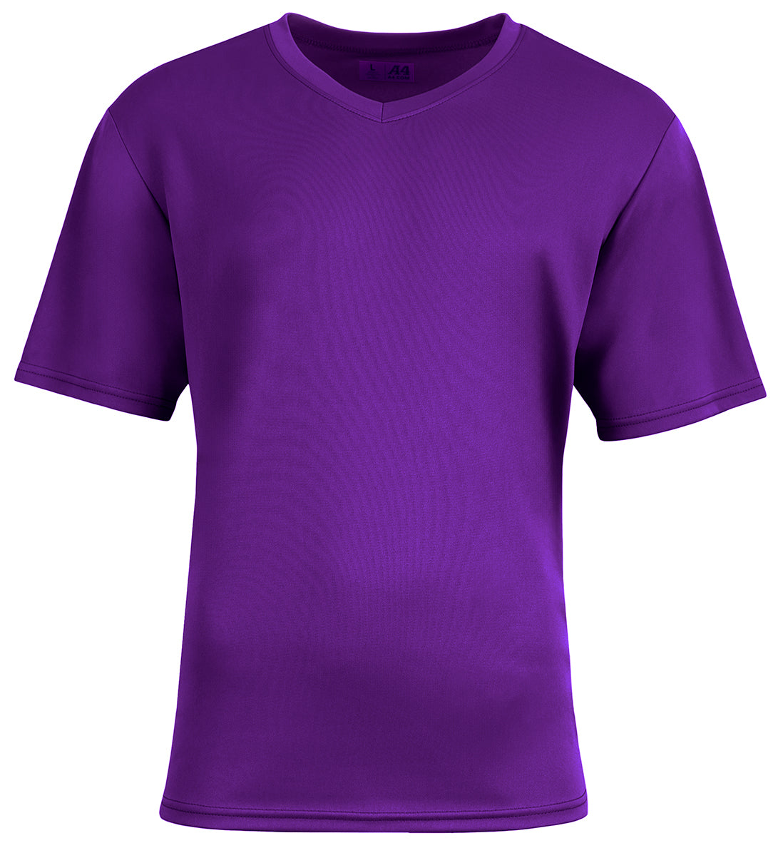 A4 N3511 Unisex Sprint V-neck T-shirt - Purple