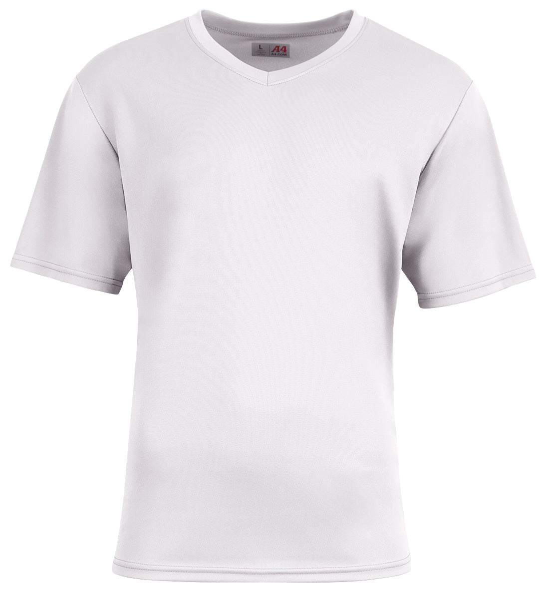 A4 N3511 Unisex Sprint V-neck T-shirt - White