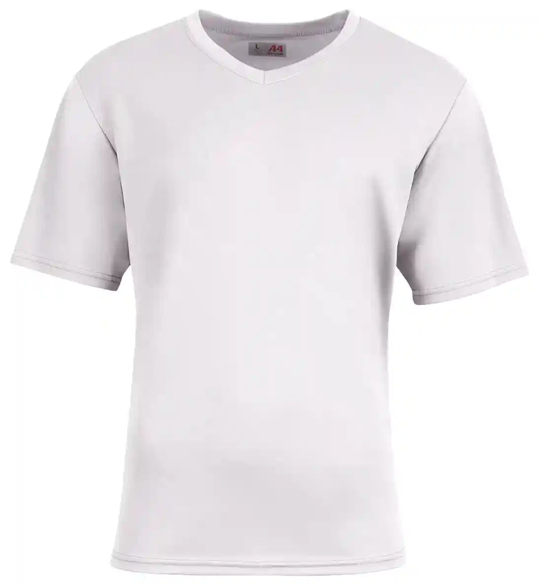 A4 N3511 Unisex Sprint V-neck T-shirt - White