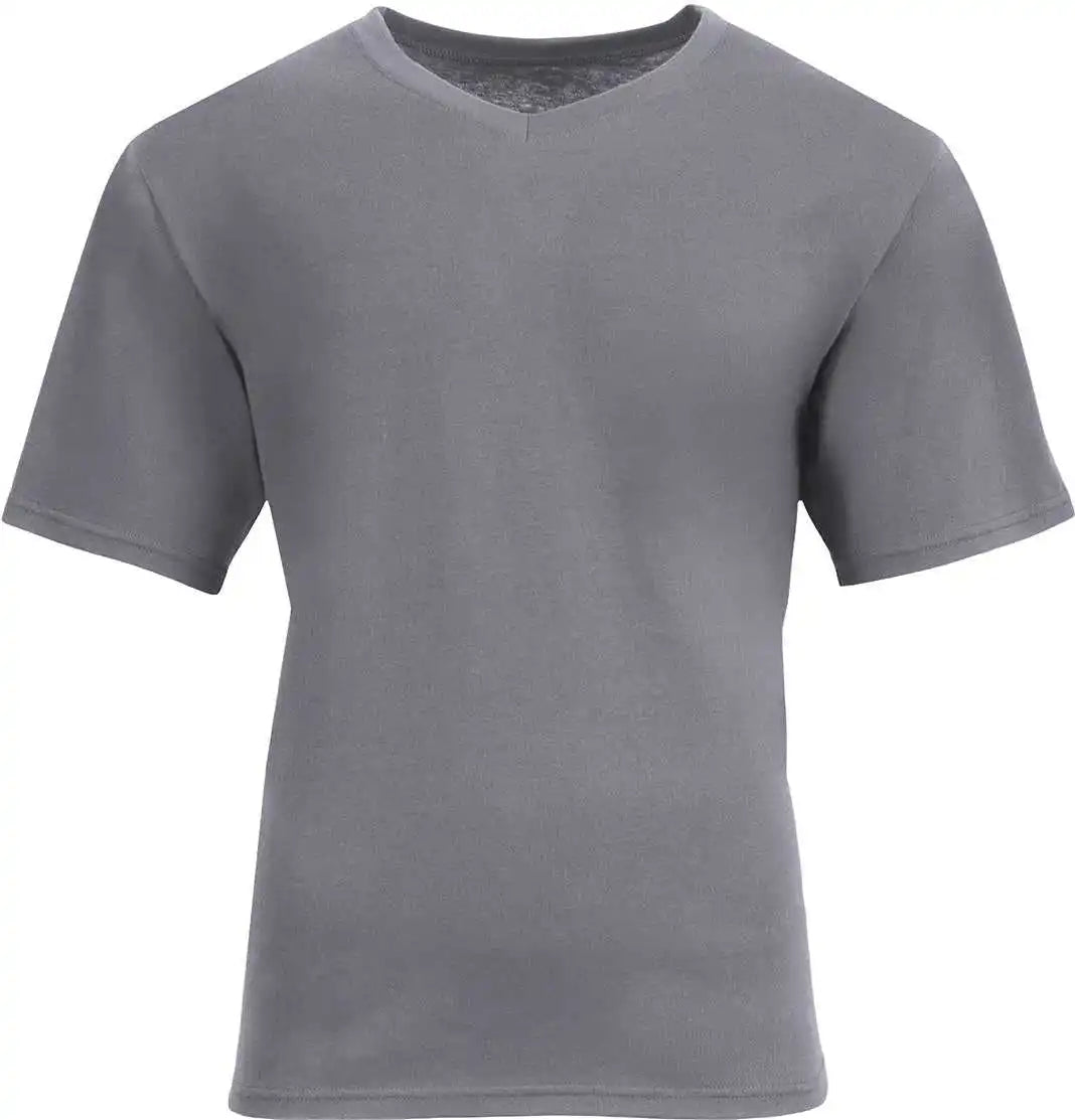 A4 N3512 Unisex Softek V-neck T-shirt - Graphite