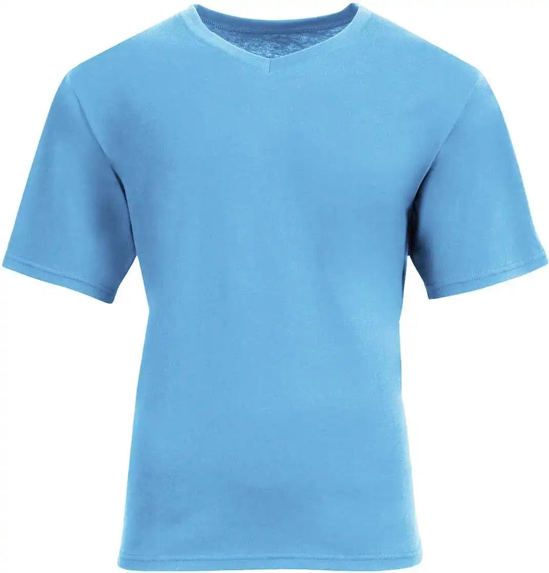 A4 N3512 Unisex Softek V-neck T-shirt - Light Blue