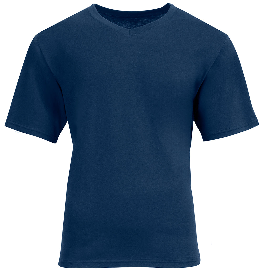 A4 N3512 Unisex Softek V-neck T-shirt - Navy