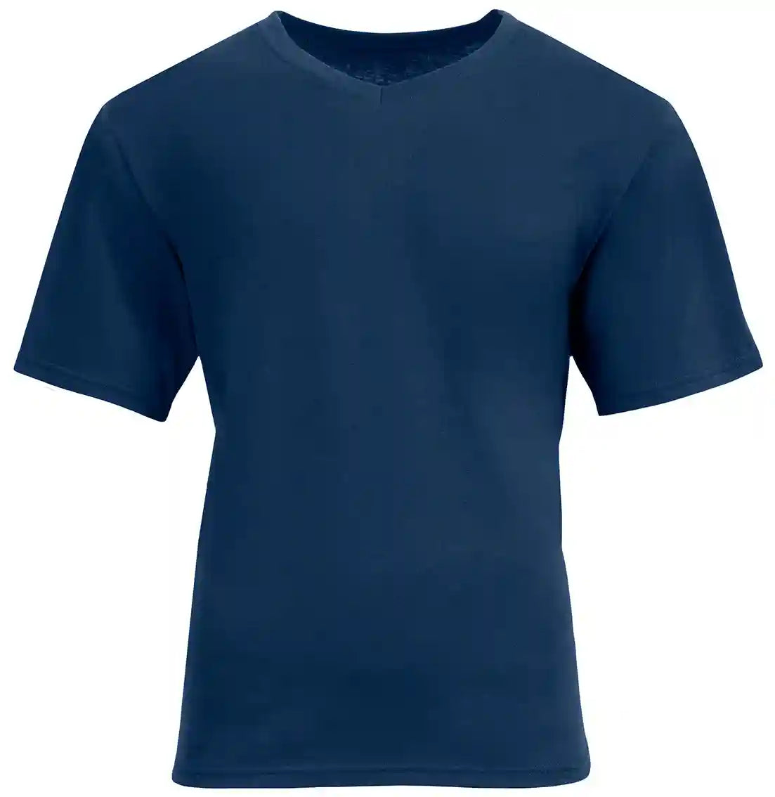 A4 N3512 Unisex Softek V-neck T-shirt - Navy