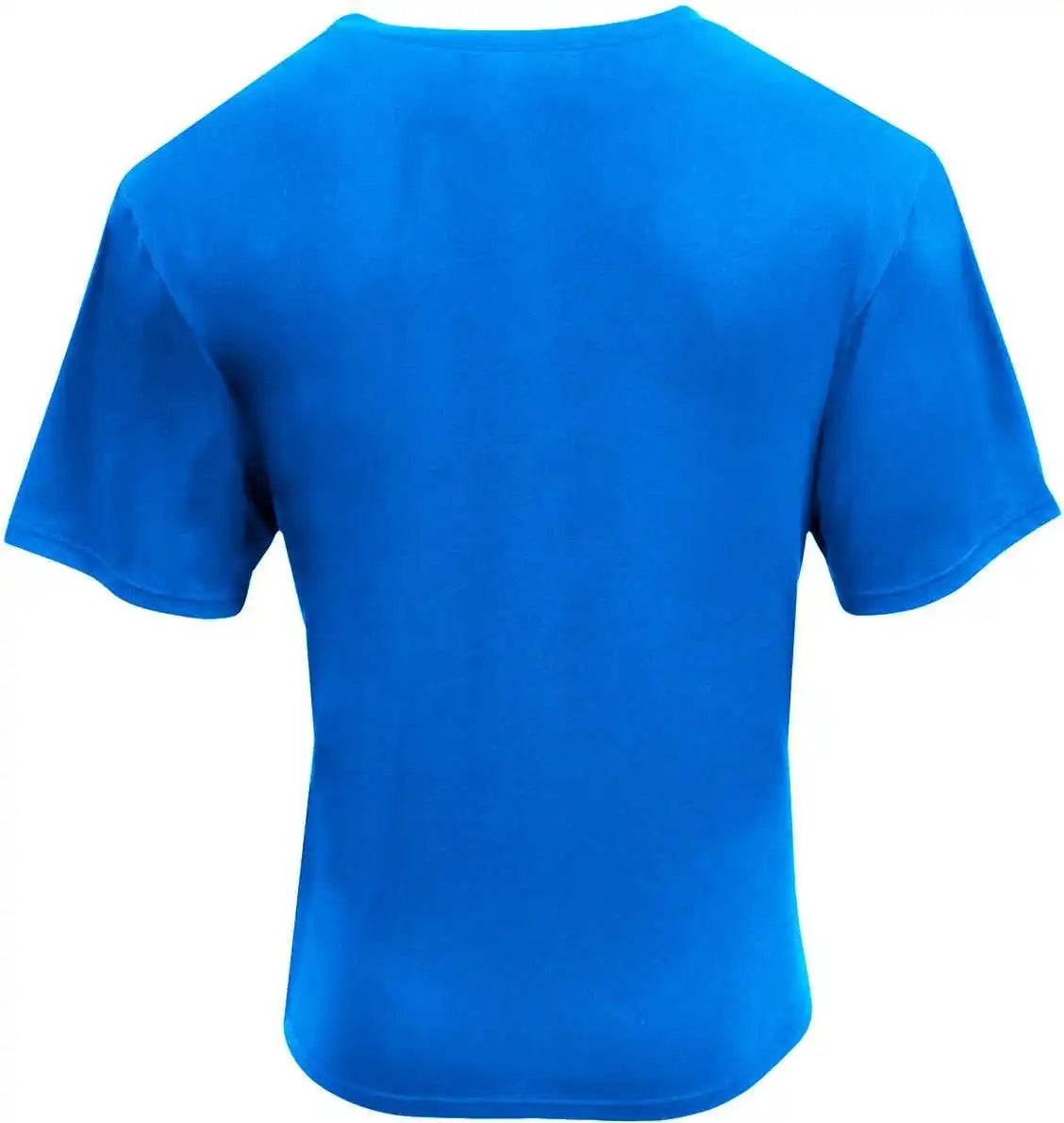 A4 N3512 Unisex Softek v Neck t Shirt Royal
