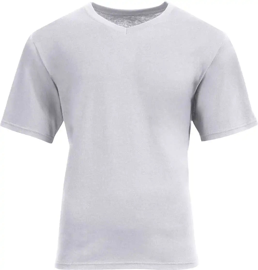 A4 N3512 Unisex Softek V-neck T-shirt - Silver