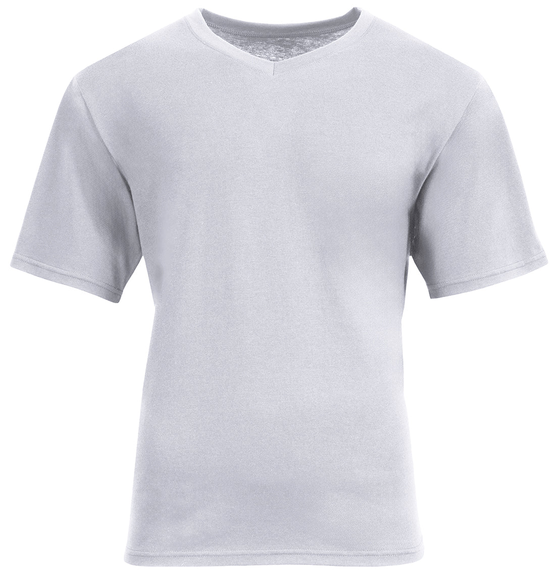 A4 N3512 Unisex Softek V-neck T-shirt - Silver