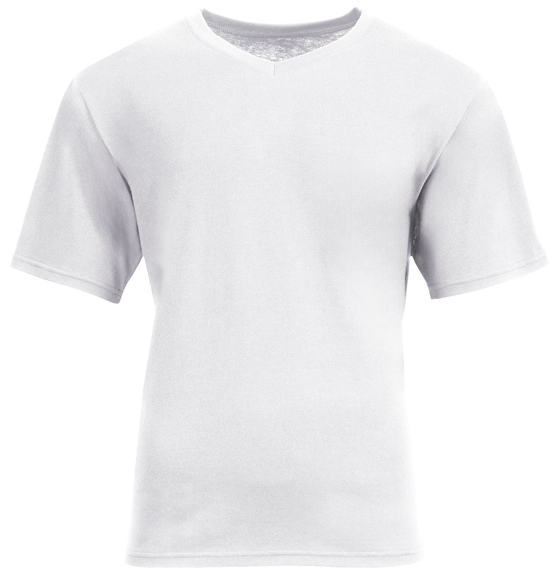 A4 N3512 Unisex Softek V-neck T-shirt - White