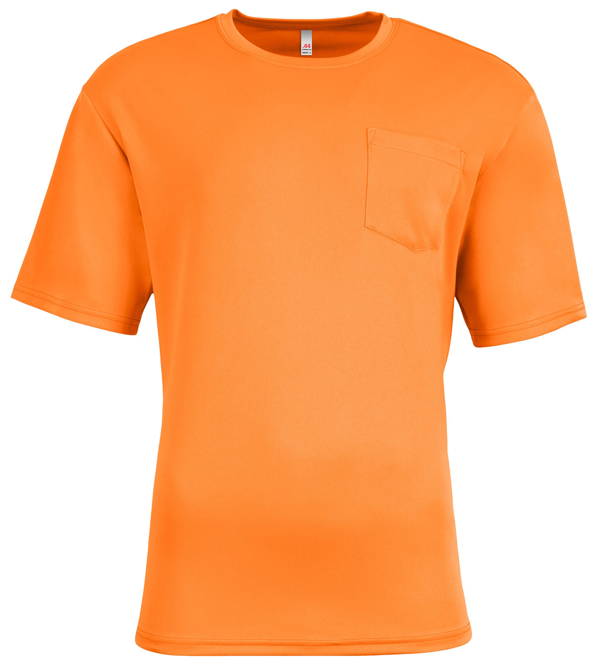 A4 N3515 Sprint Short Sleeve Pocket Tee - Safety Orange - Xs