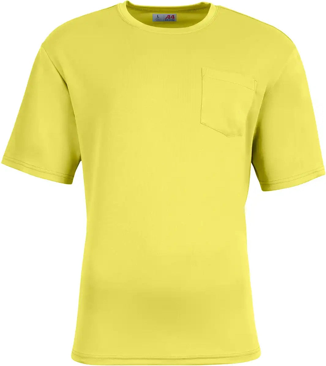 A4 N3515 Sprint Short Sleeve Pocket Tee - Safety Yellow - Safety Yellow / Xs