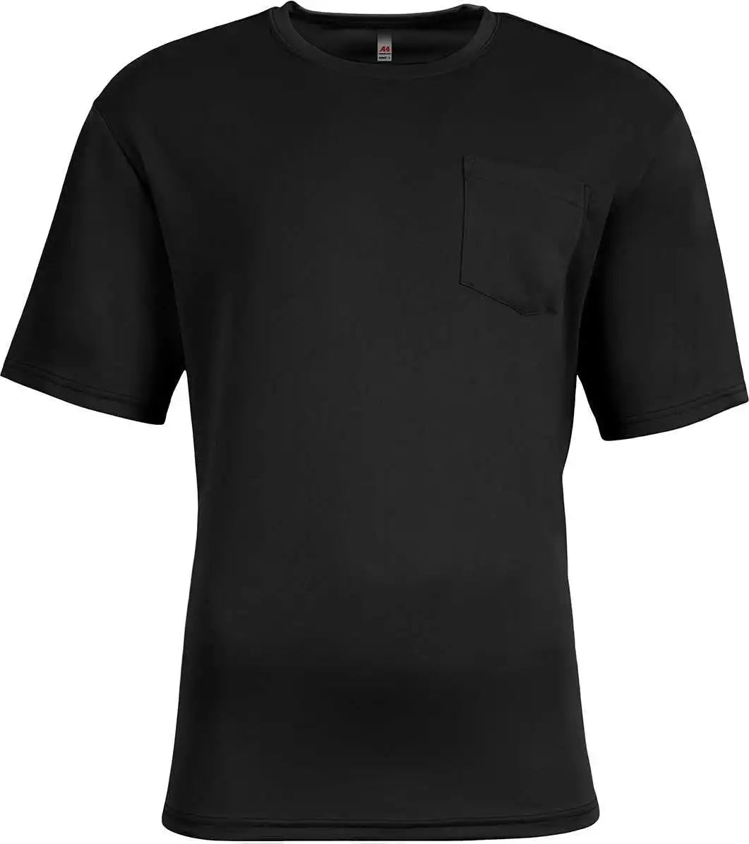 A4 N3515 Unisex Sprint Pocket T-shirt - Black