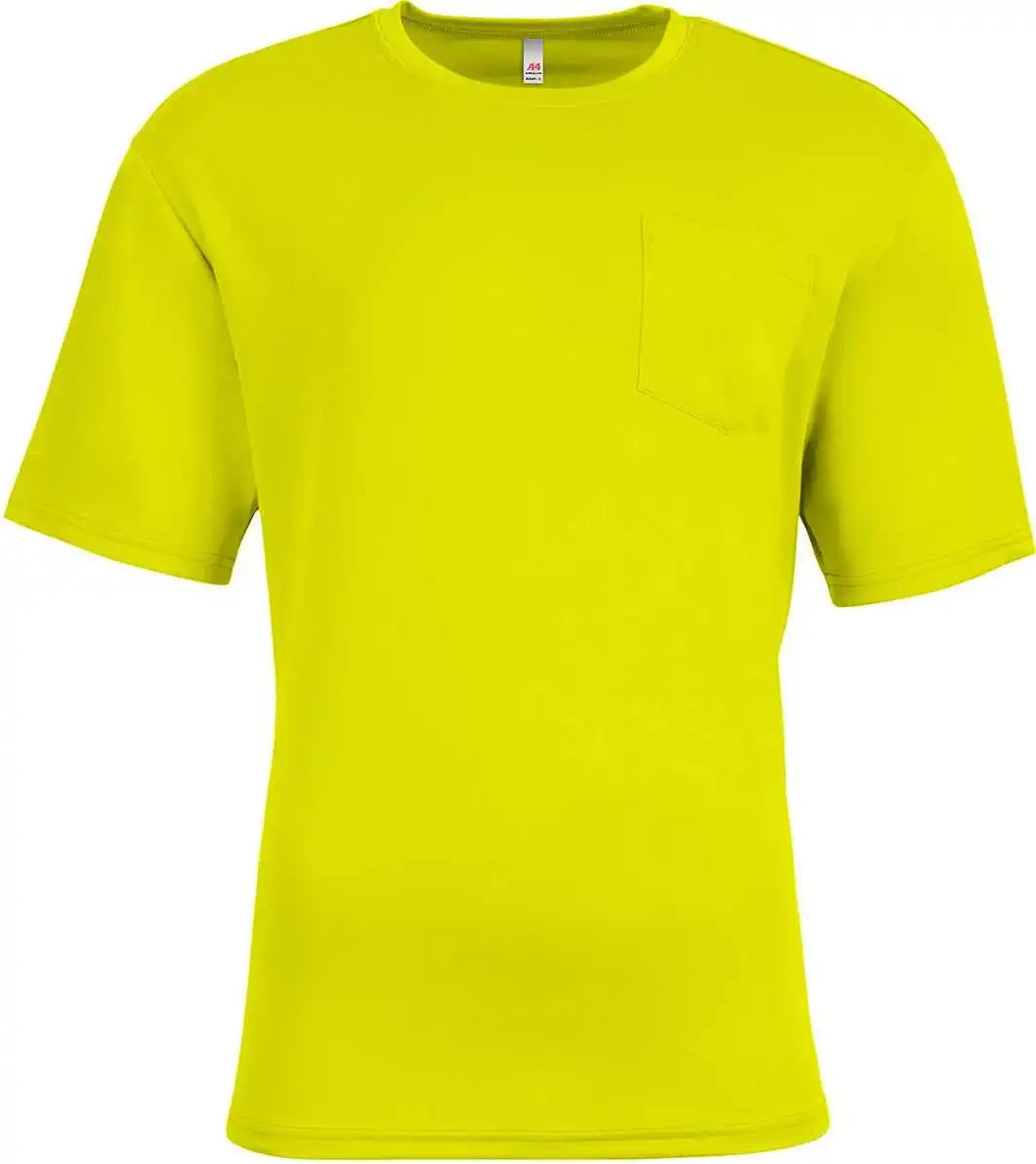 A4 N3515 Unisex Sprint Pocket T-shirt - Safety Yellow