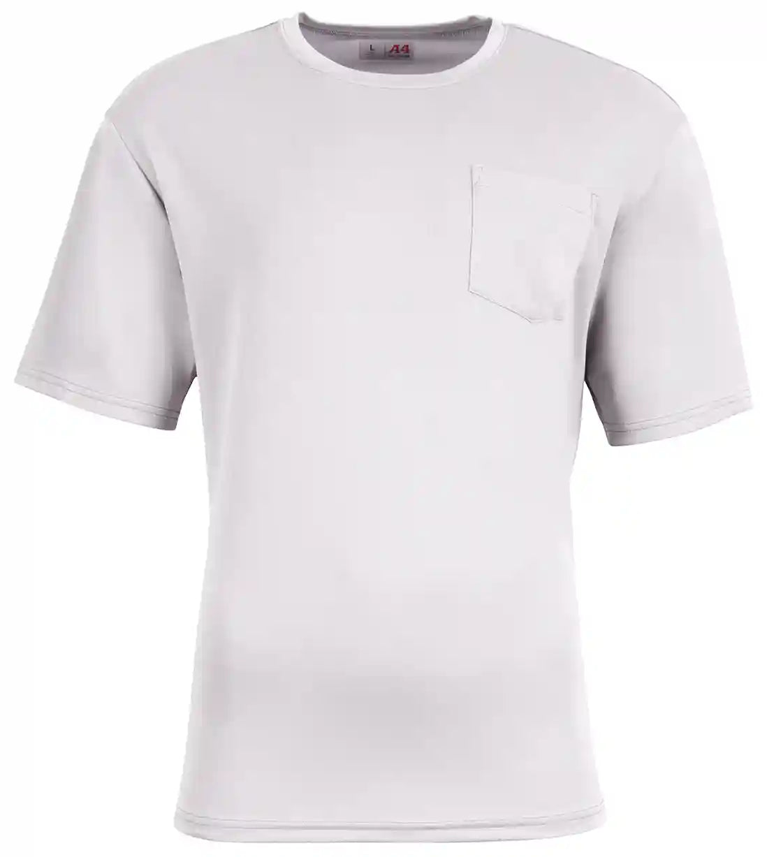 A4 N3515 Unisex Sprint Pocket T-shirt - White
