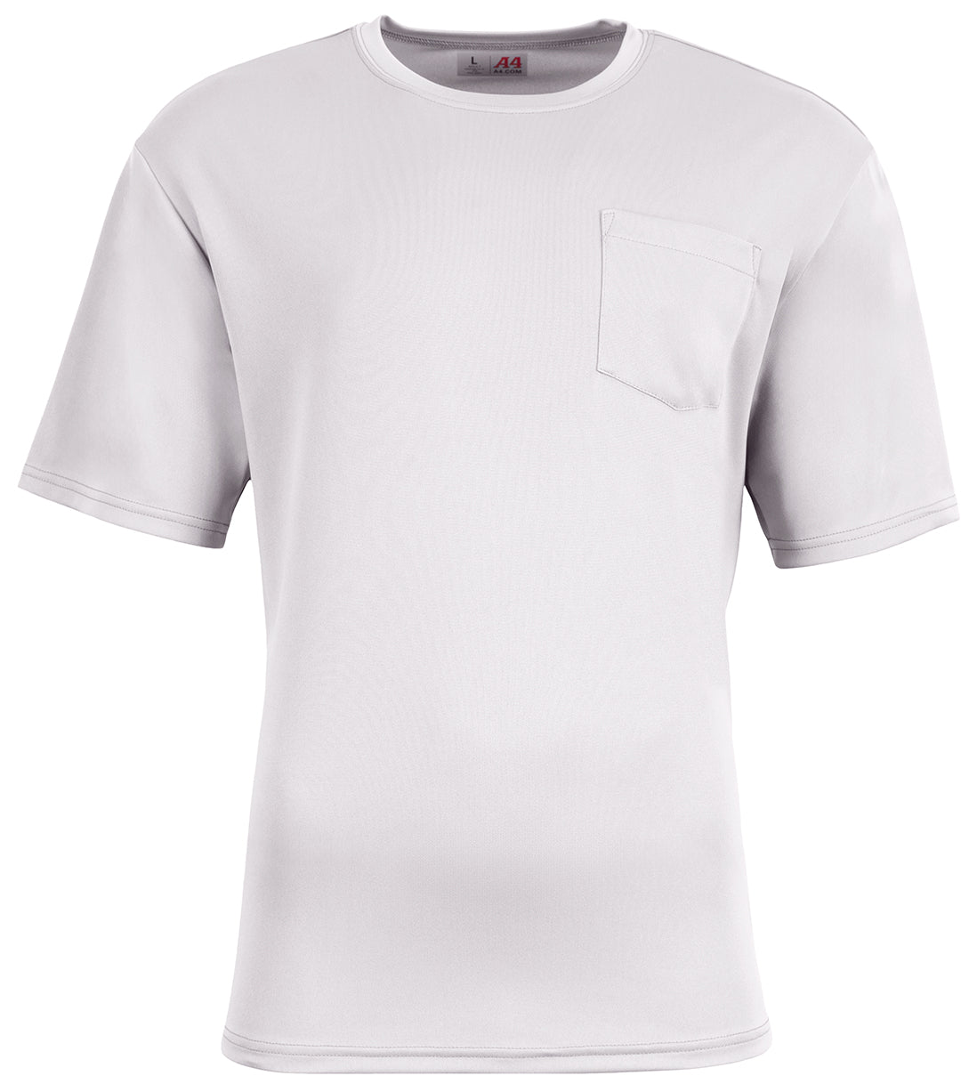 A4 N3515 Unisex Sprint Pocket T-shirt - White