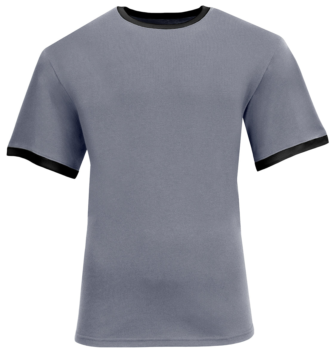 A4 N3518 Unisex Softek Ringer T-shirt - Graphite