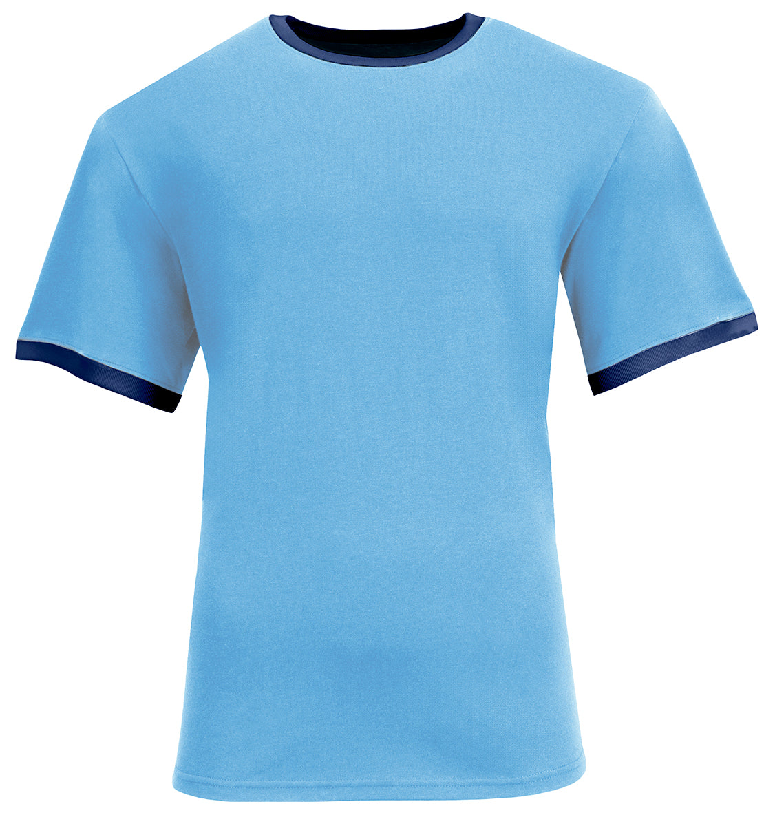 A4 N3518 Unisex Softek Ringer T-shirt - Navy