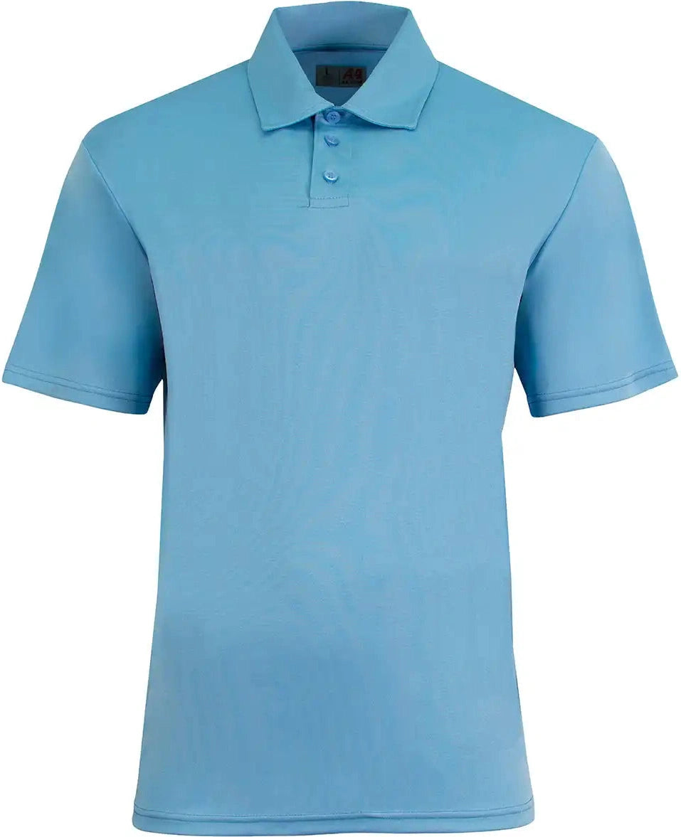A4 N3520 Sprint Polo - Ltblue - Columbia Blue / Adult Xs