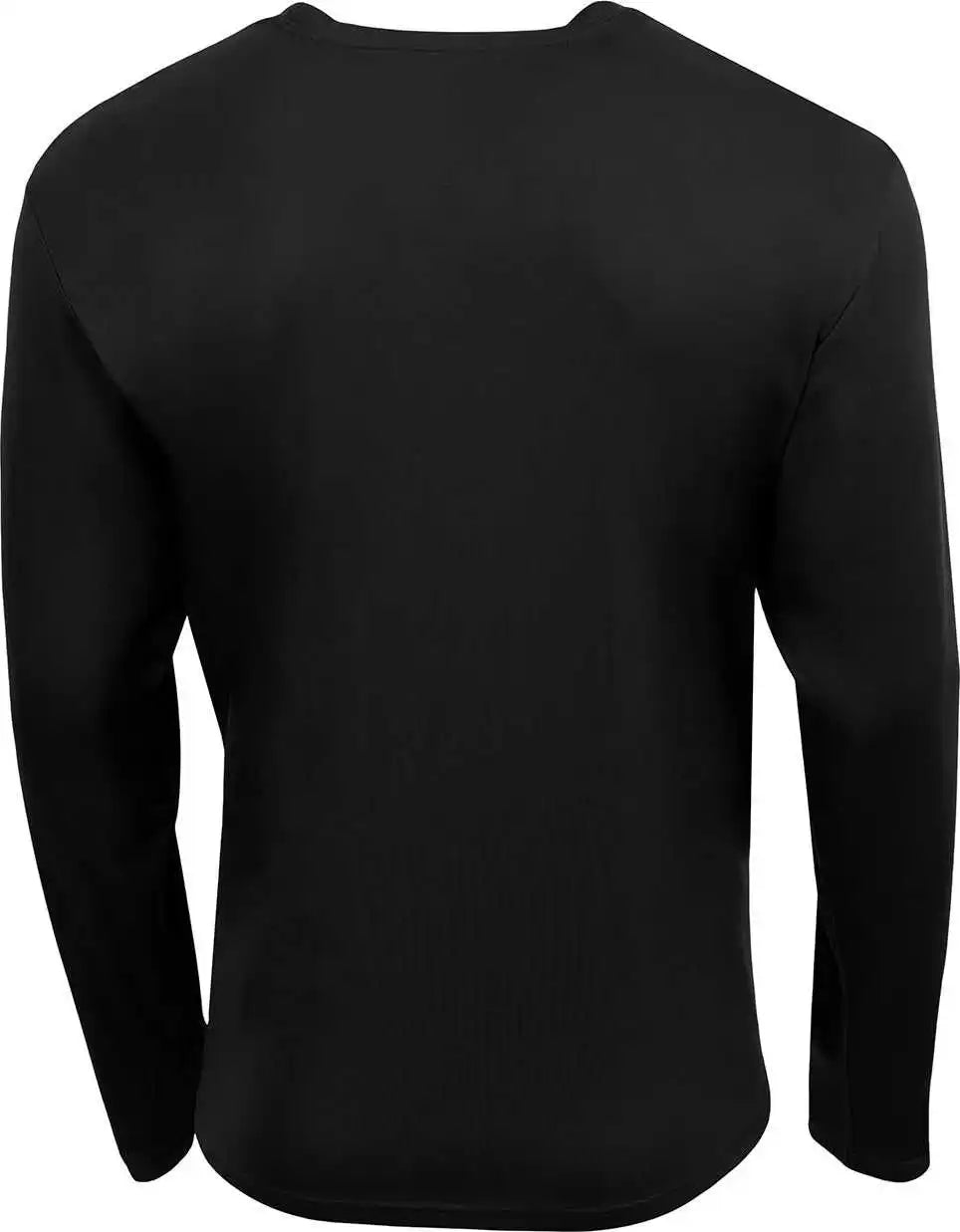 A4 N3521 Unisex Sprint Long-sleeve Pocket T-shirt - Black