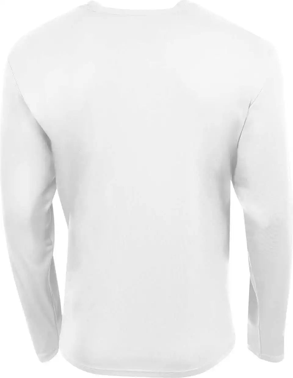 A4 N3521 Unisex Sprint Long Sleeve Pocket t Shirt White