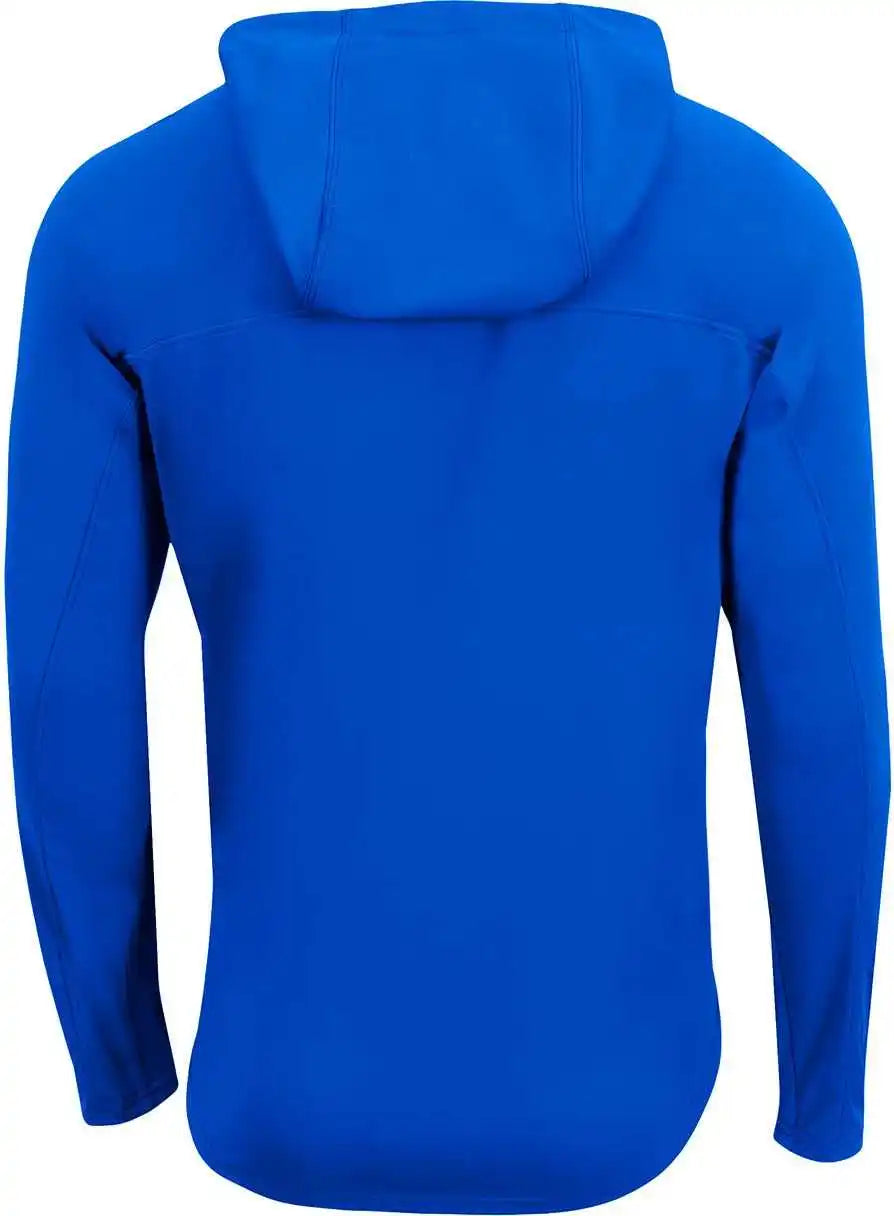 A4 N3524 Unisex Airflex Long Sleeve Scuba Neck Hooded t Shirt Royal