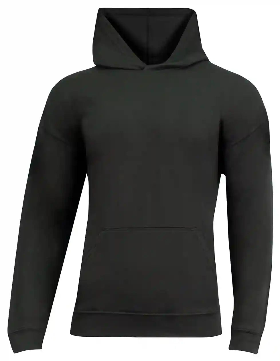 A4 N3528 Unisex Softek Long-sleeve Hooded T-shirt - Black