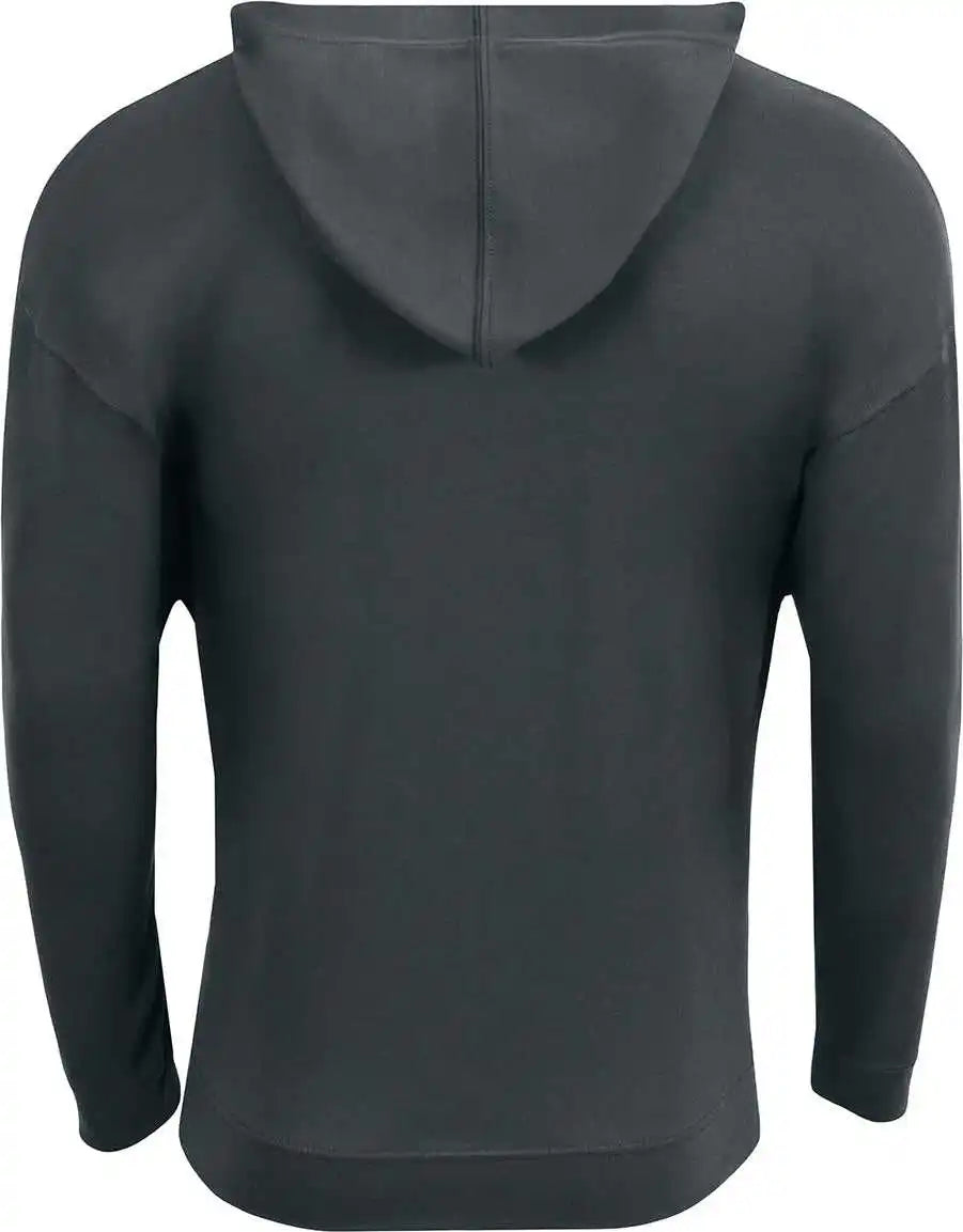 A4 N3528 Unisex Softek Long Sleeve Hooded t Shirt Graphite