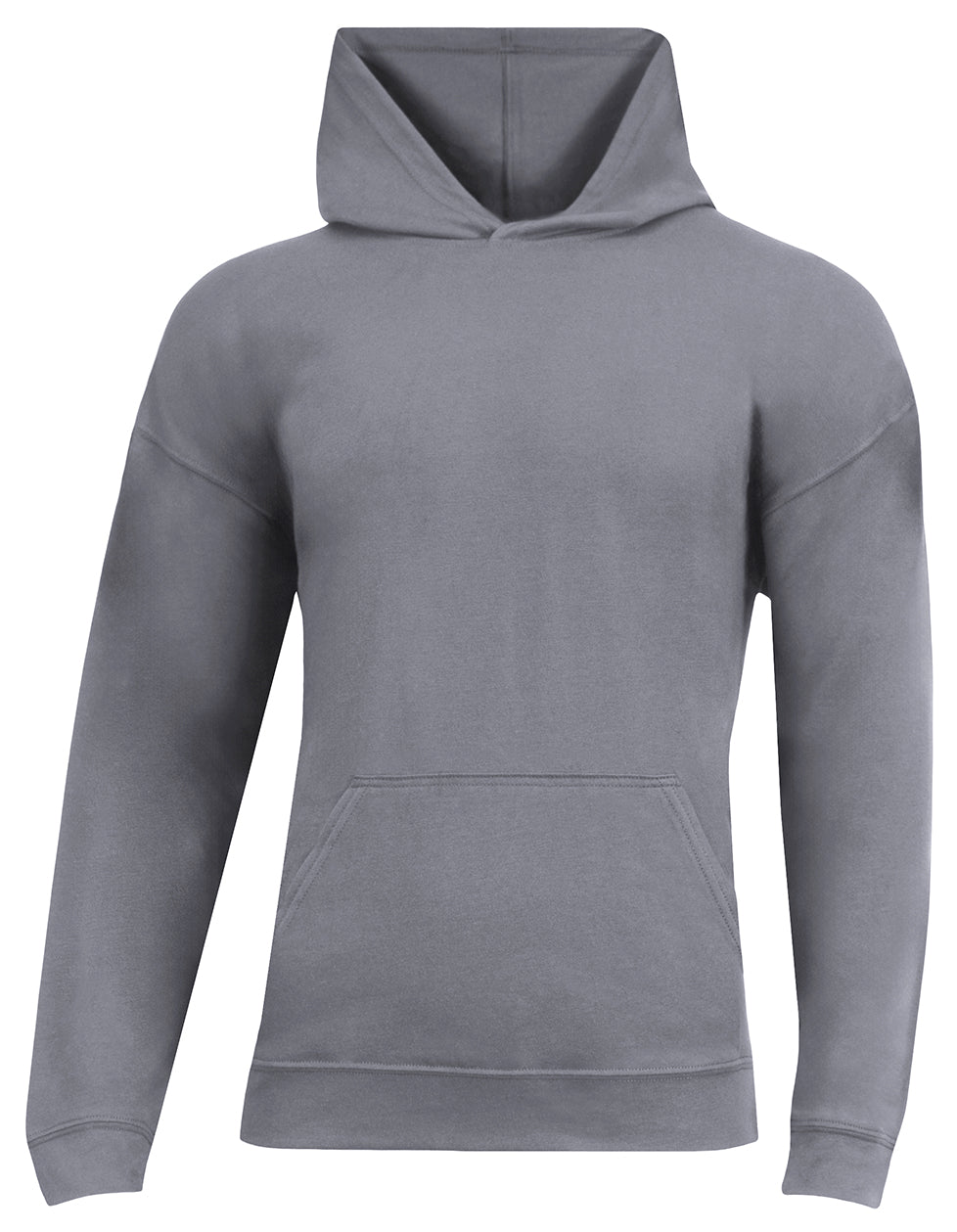 A4 N3528 Unisex Softek Long-sleeve Hooded T-shirt - Graphite