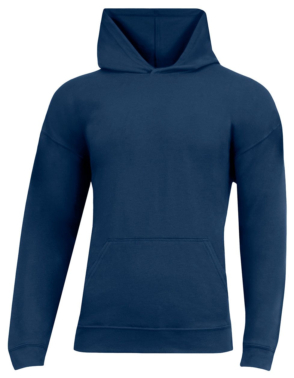 A4 N3528 Unisex Softek Long-sleeve Hooded T-shirt - Navy