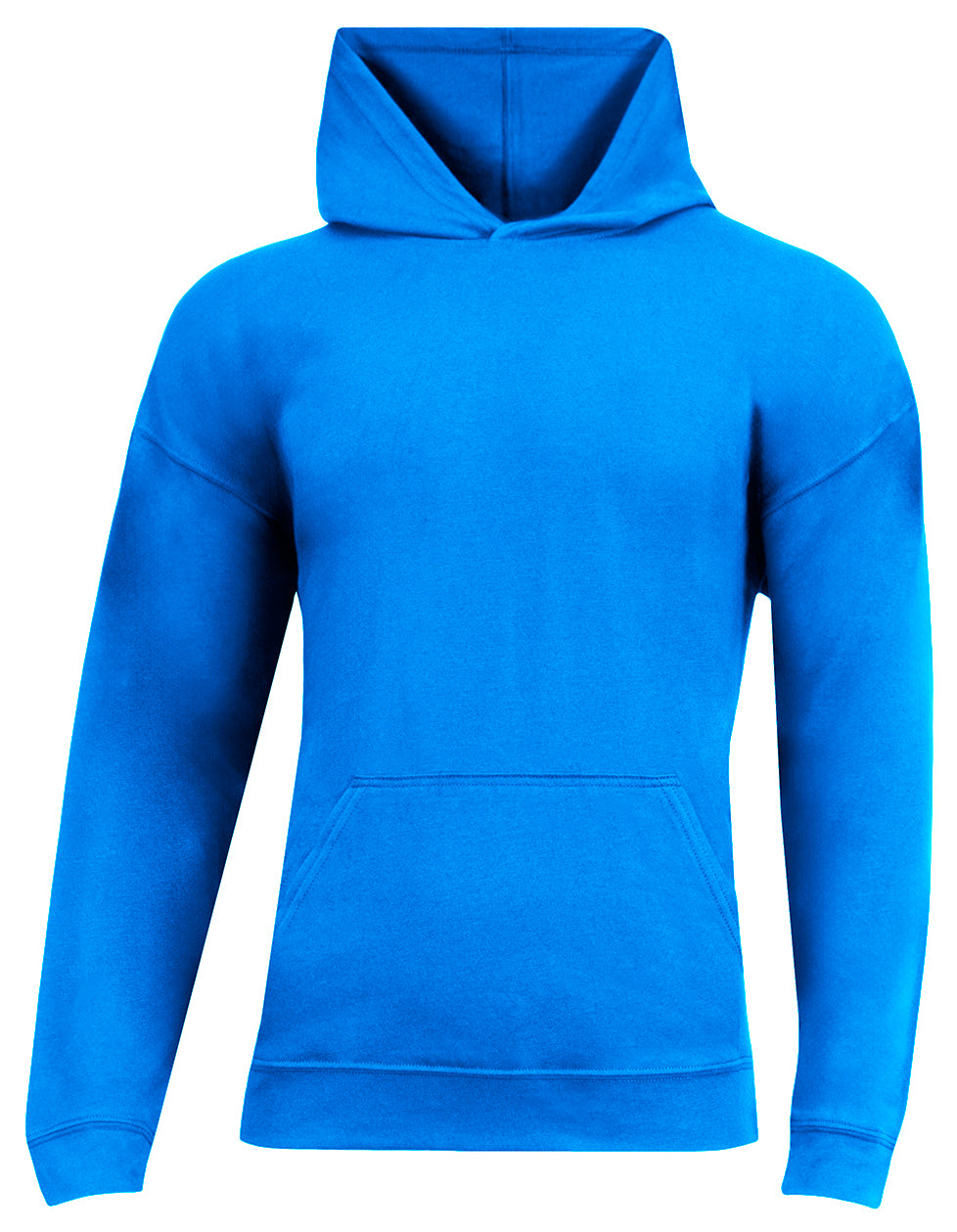 A4 N3528 Unisex Softek Long-sleeve Hooded T-shirt - Royal