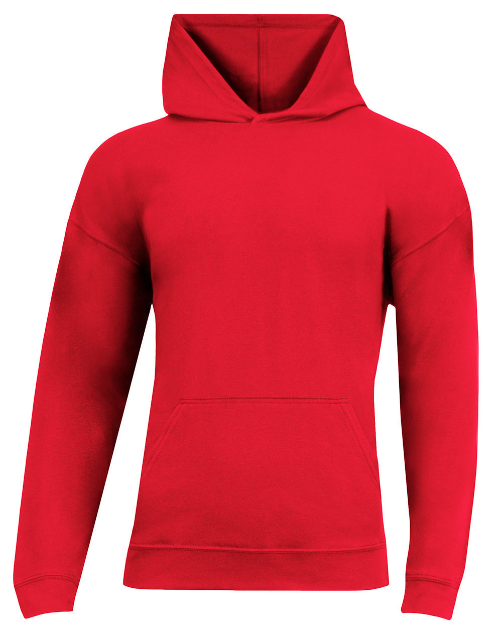 A4 N3528 Unisex Softek Long-sleeve Hooded T-shirt - Scarlet