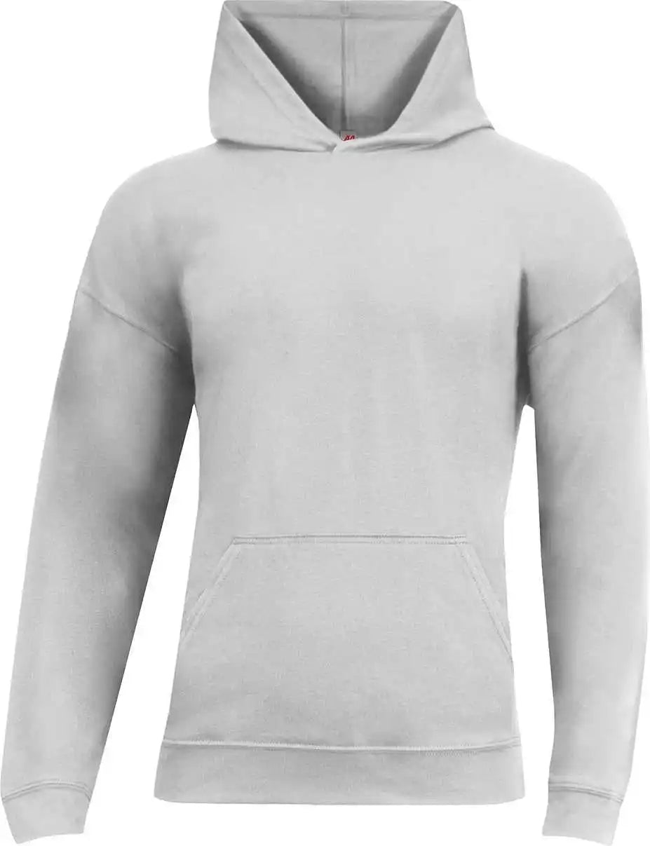 A4 N3528 Unisex Softek Long-sleeve Hooded T-shirt - Silver