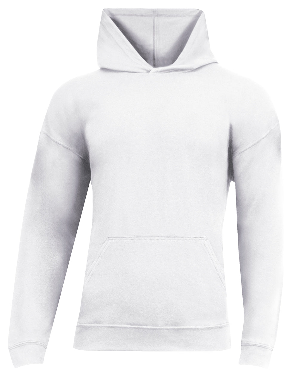 A4 N3528 Unisex Softek Long-sleeve Hooded T-shirt - White