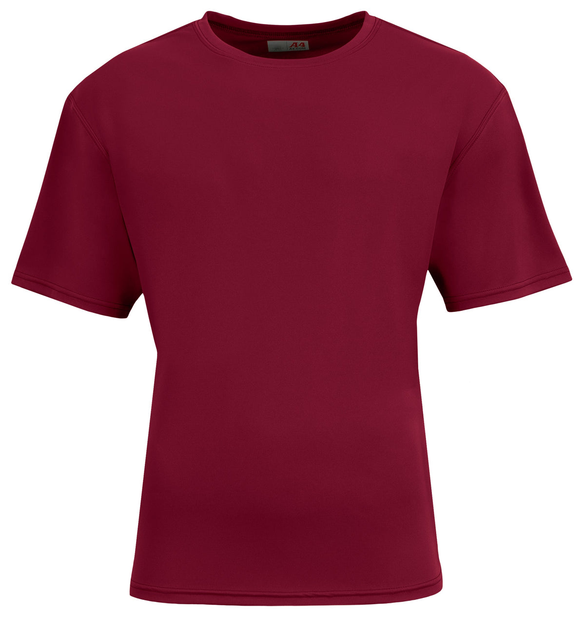 A4 N3531 Airflex Short Sleeve Crew - Maroon - Xs
