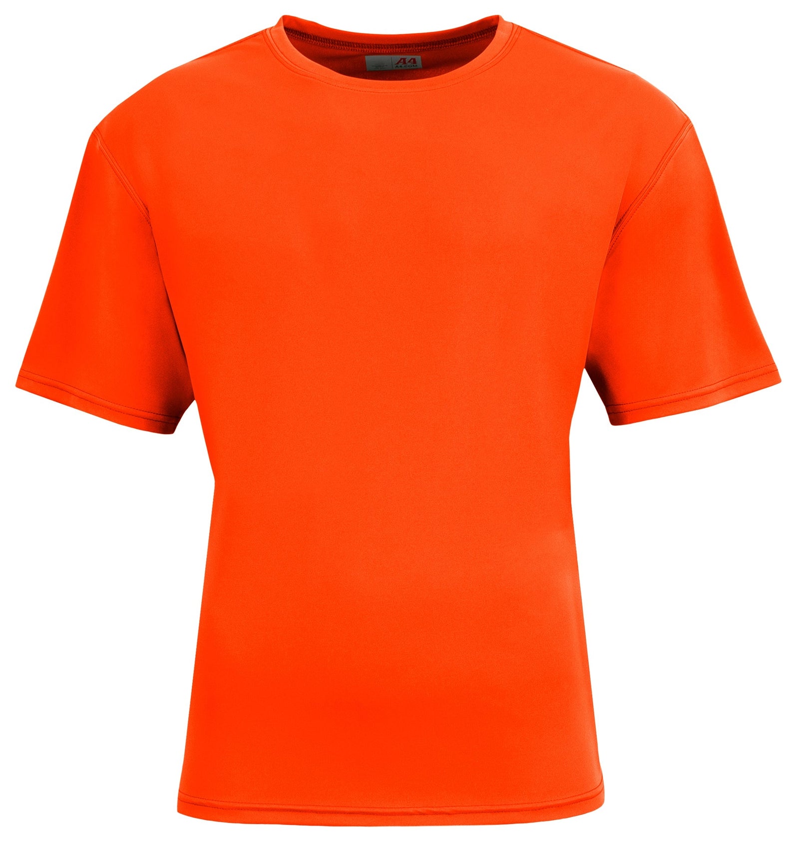 A4 N3531 Airflex Short Sleeve Crew - Safety Orange