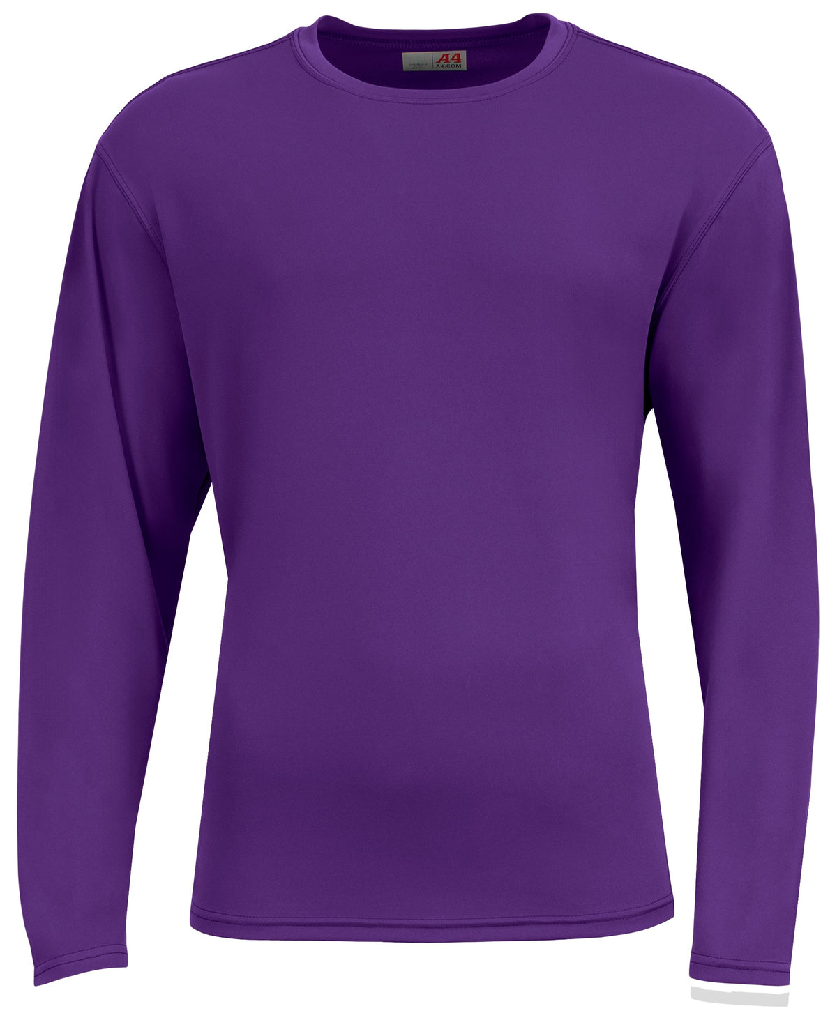 A4 N3532 Airflex Long Sleeve Crew - Purple - Xs