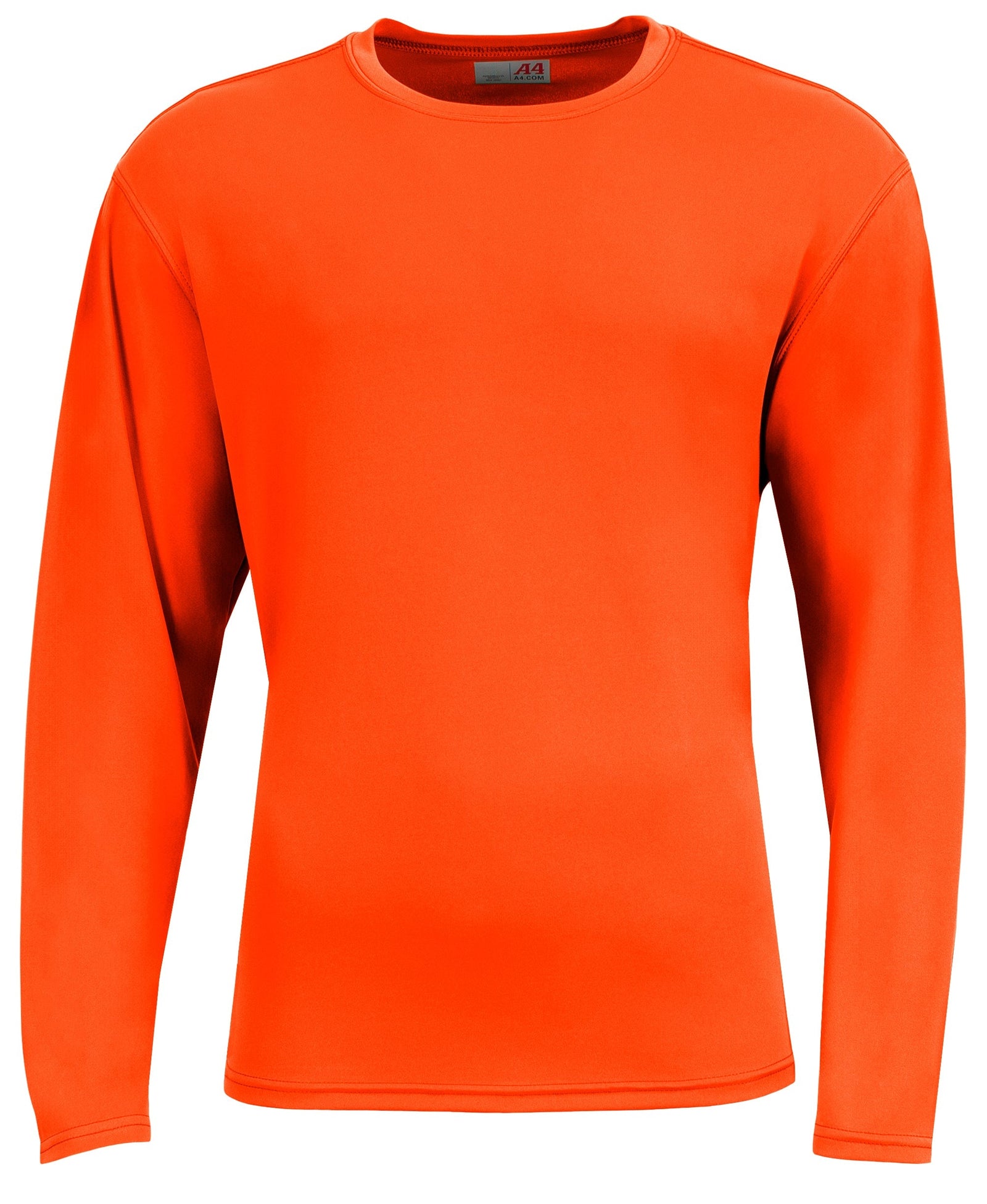A4 N3532 Airflex Long Sleeve Crew - Safety Orange